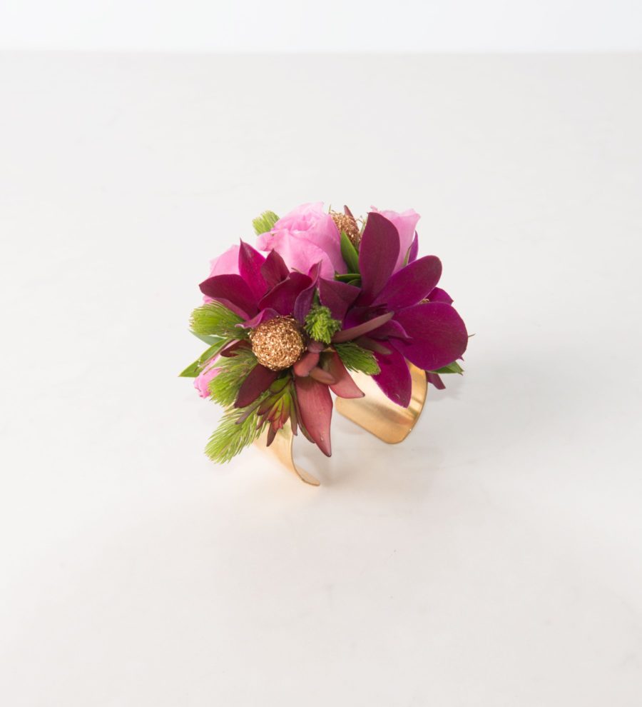 Flower Cuff - Purple Blooms - Bartz Viviano