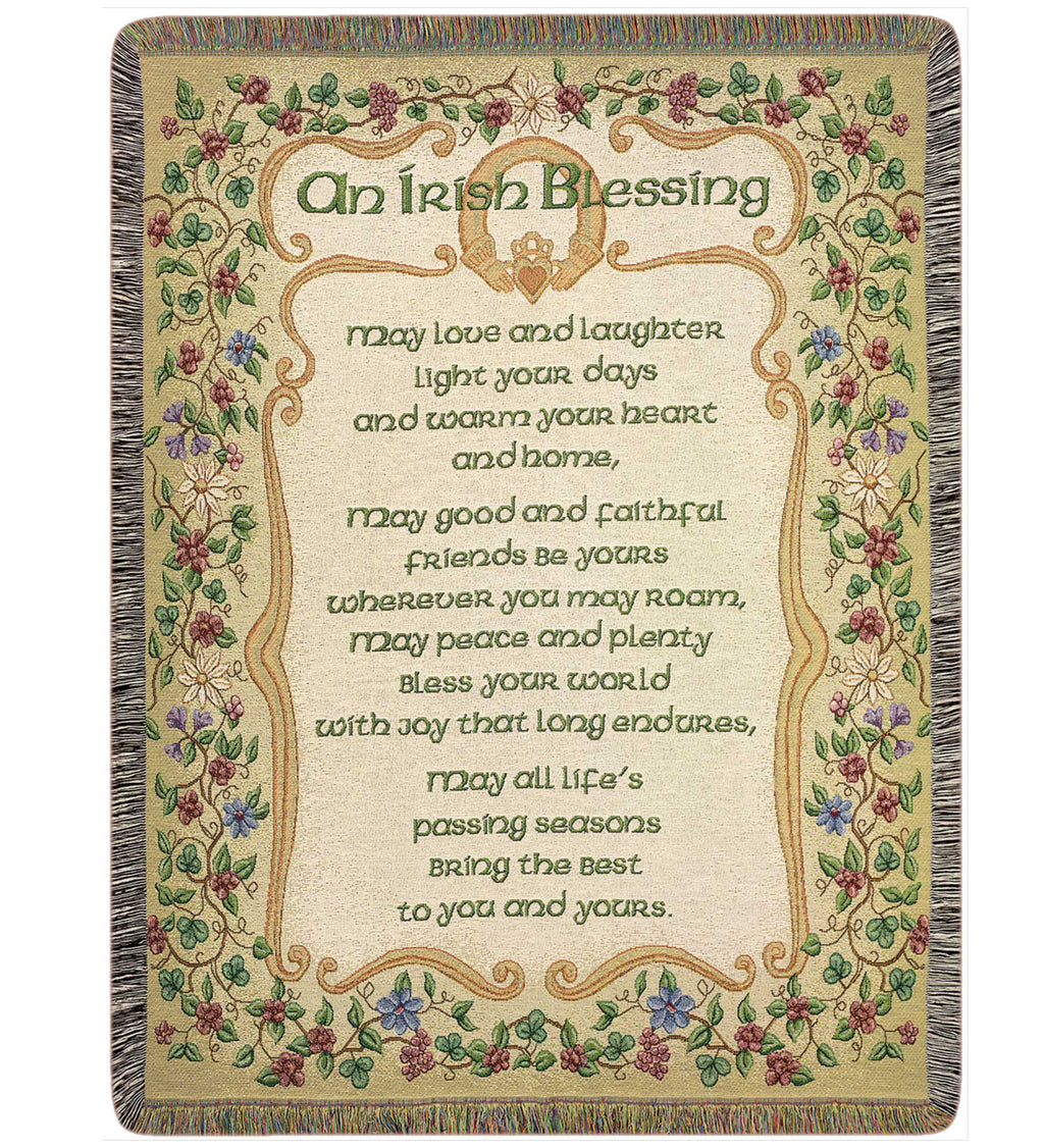 Sympathy Afghan - Irish Blessing - Bartz Viviano