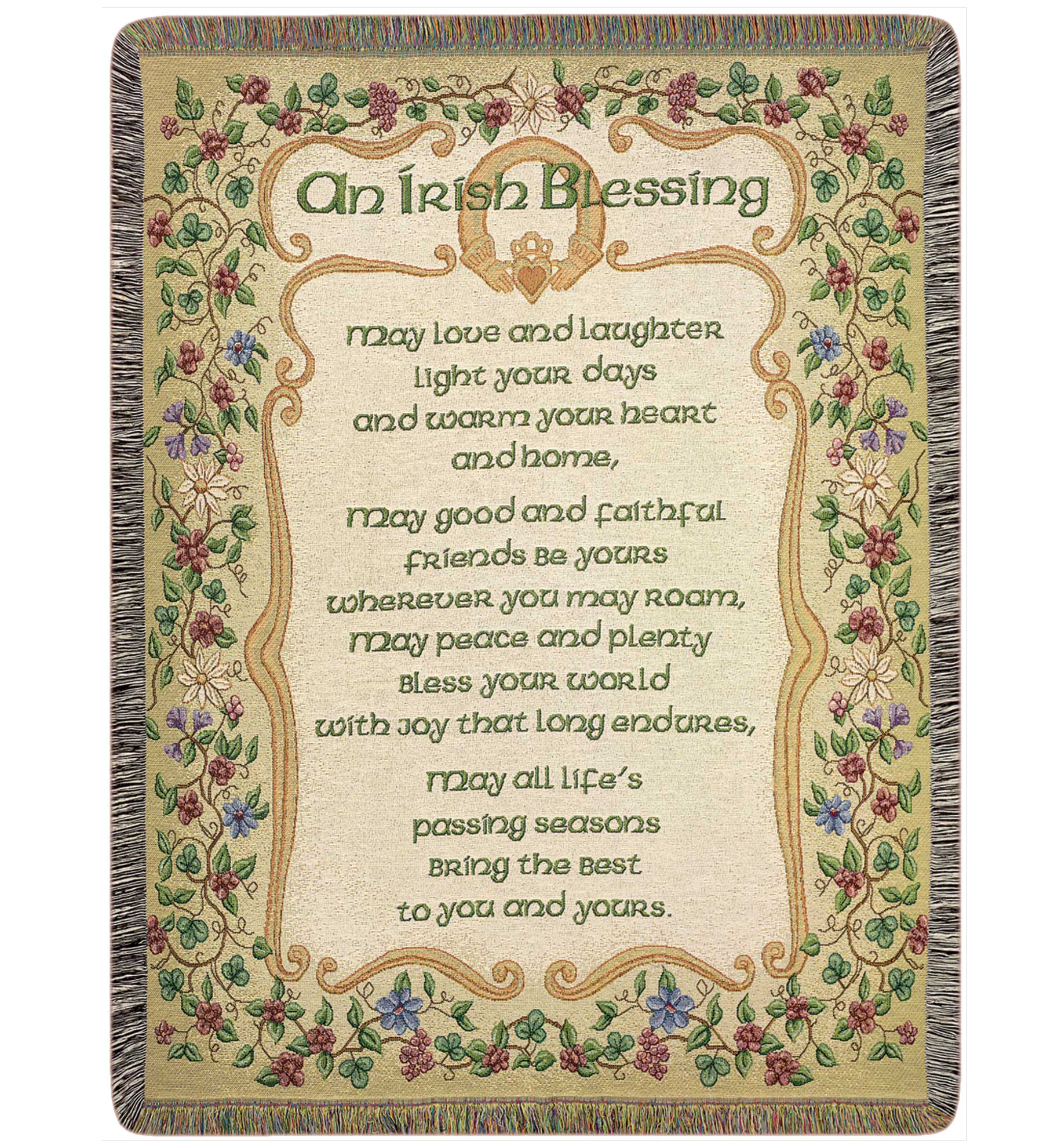 Sympathy Afghan - Irish Blessing - Bartz Viviano
