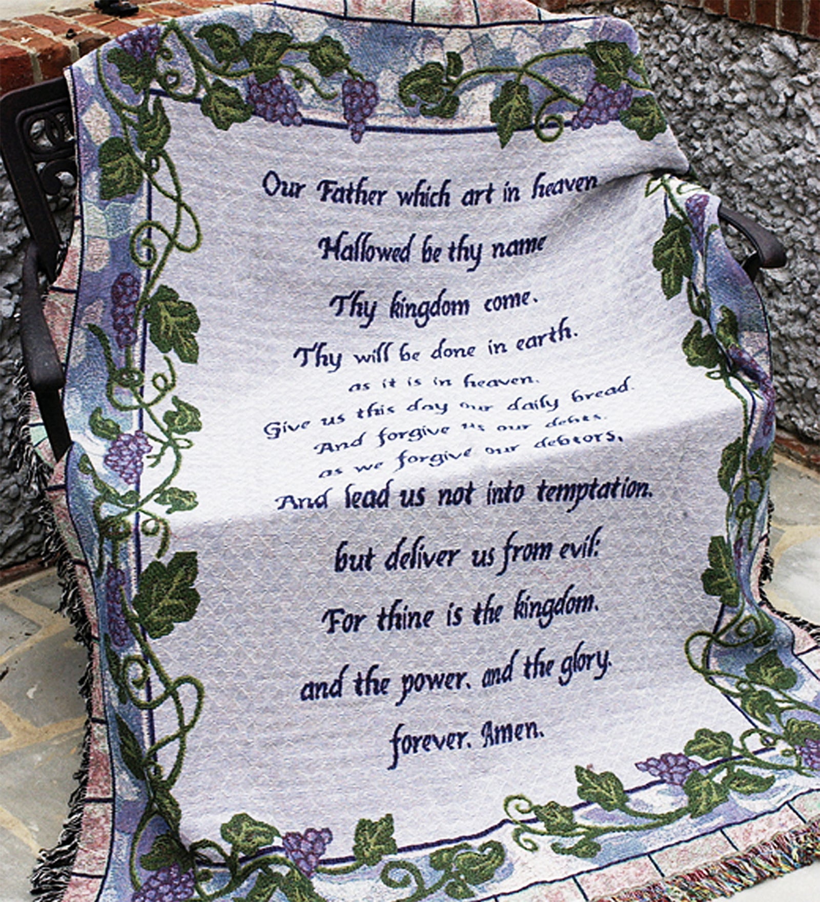 Sympathy Afghan - Lords Prayer - Bartz Viviano