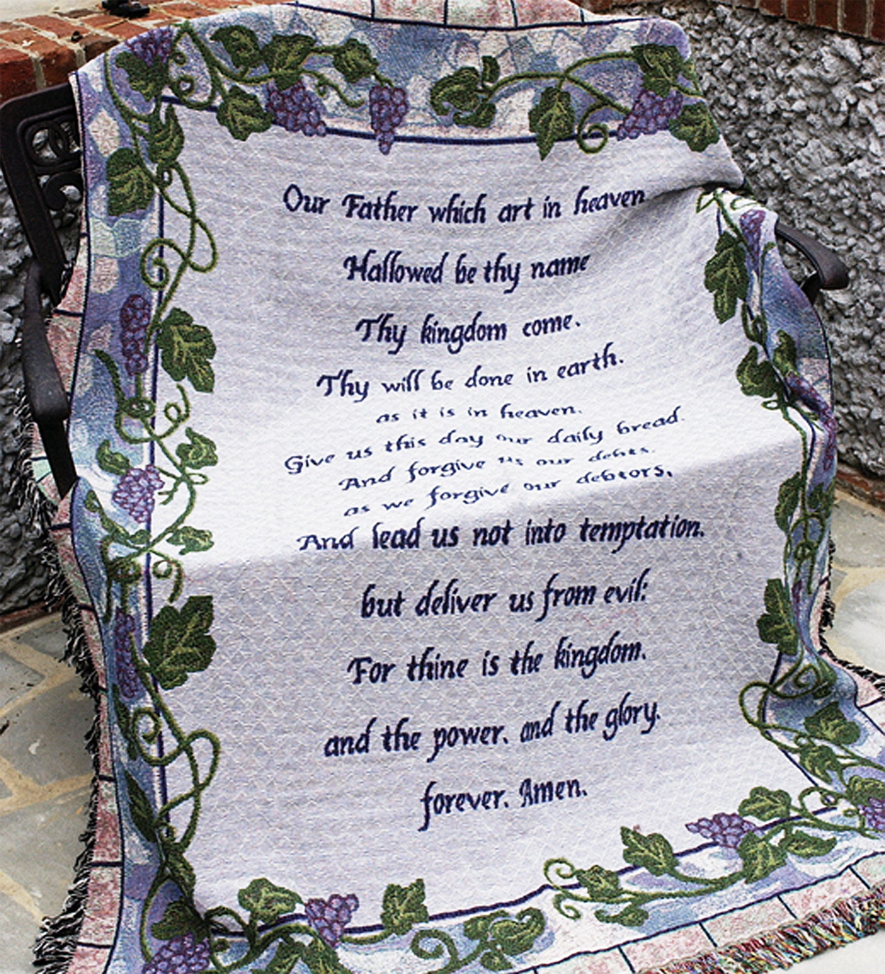 Sympathy Afghan - Lords Prayer - Bartz Viviano