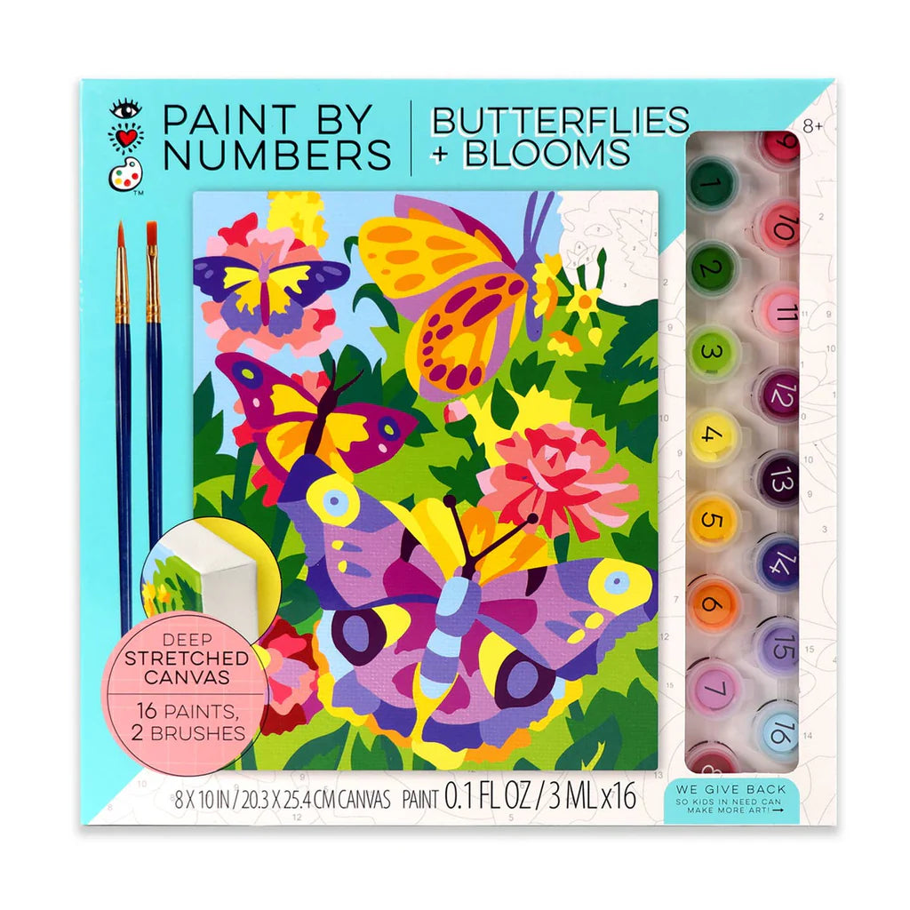 Bright Stripes - Iheartart Paint By Numbers Butterflies + Blooms
