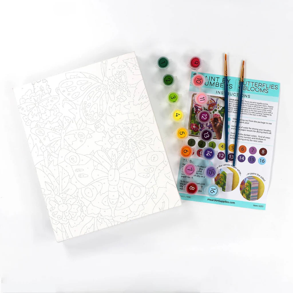 Bright Stripes - Iheartart Paint By Numbers Butterflies + Blooms