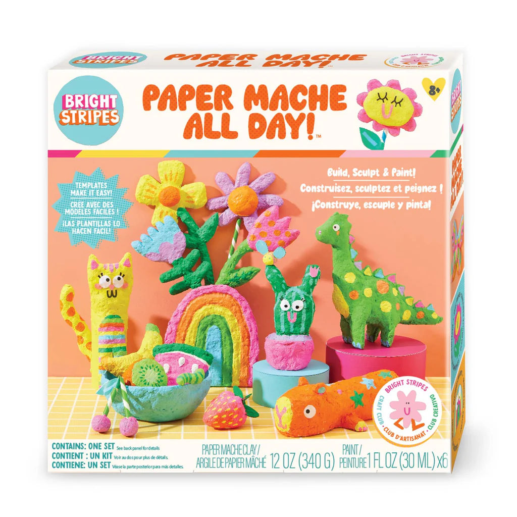 Bright Stripes - Paper Mache All Day