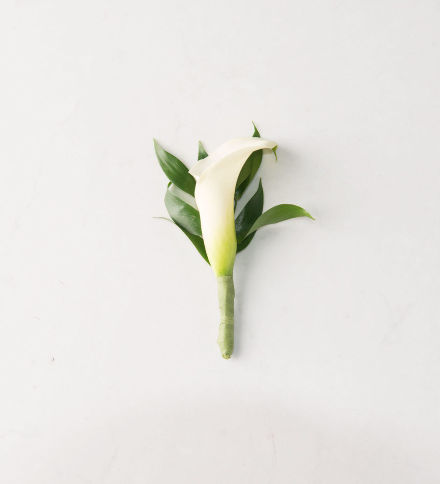 Calla Lily Boutonniere - Bartz Viviano