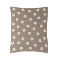 Creative Co-op - Cotton Knit Baby Blanket with Flowers
