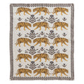 Creative Co-op - Cotton Knit Baby Blanket with Tigers