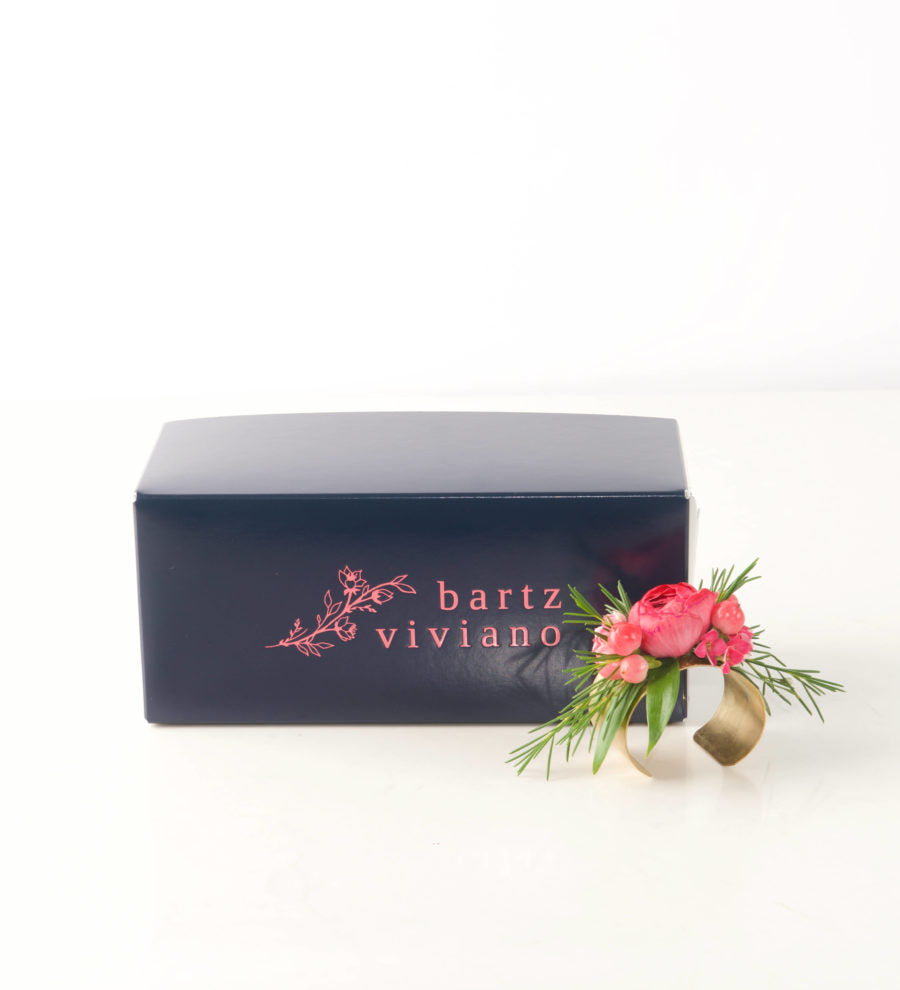 Flower Cuff - Hot Pink Blooms - Bartz Viviano