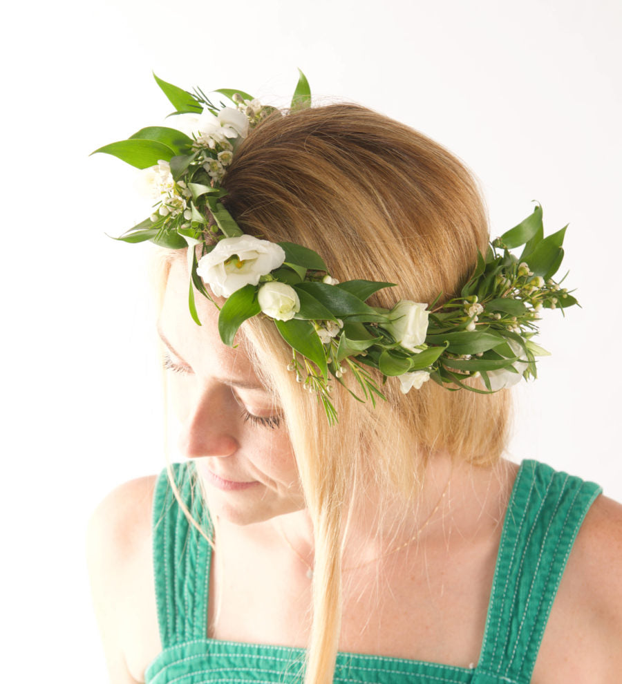 Flower Crown - White Blooms - Bartz Viviano