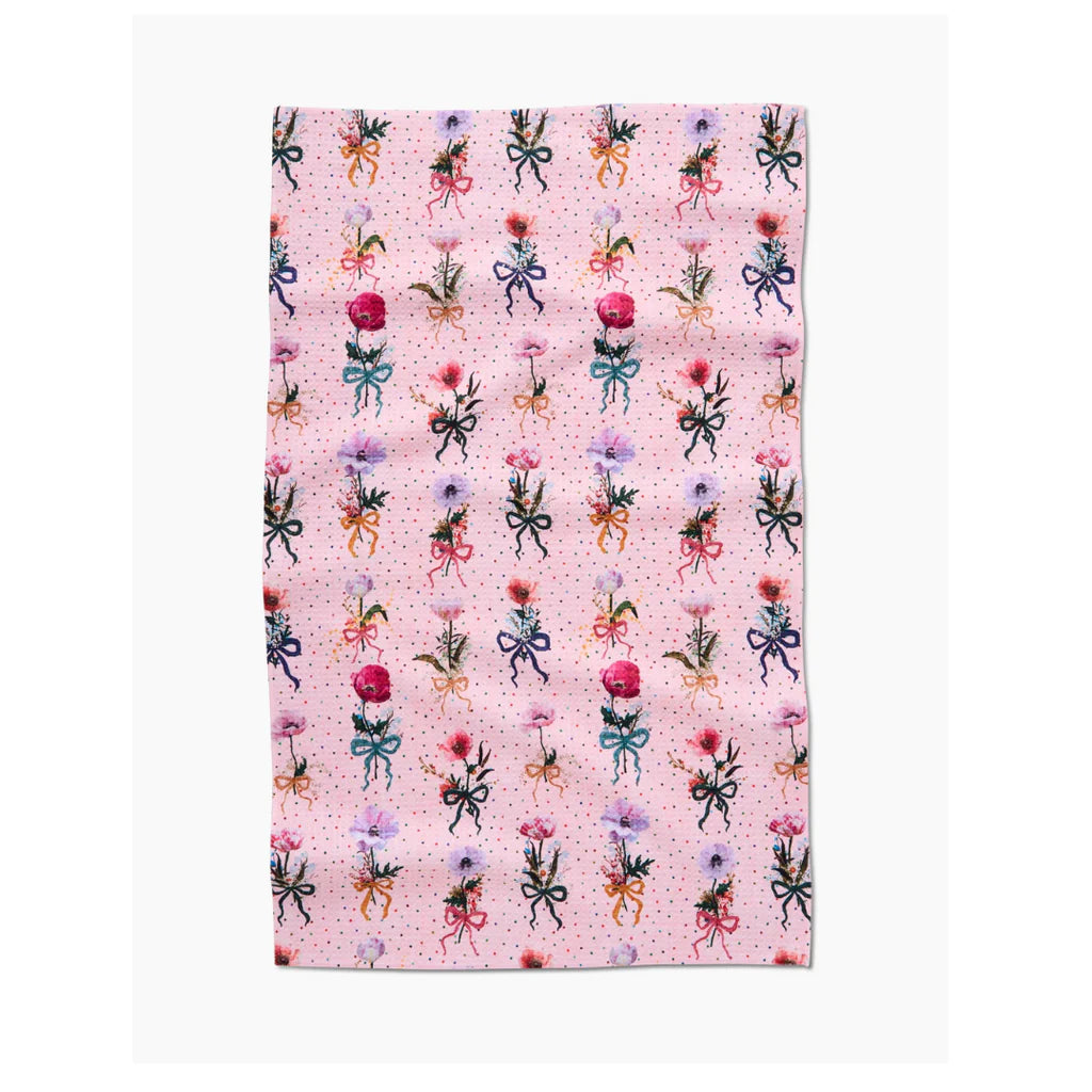 Geometry - Bows and Dots Tea Towel - Bartz Viviano
