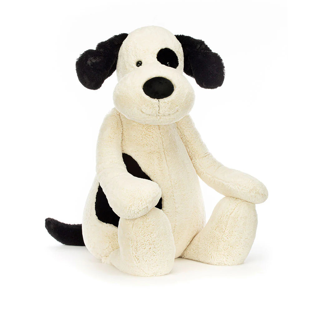 Jellycat - Bashful Black & Cream Puppy - Gigantic - Bartz Viviano