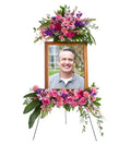 Loving Grace Picture Memorial Arrangement - Bartz Viviano