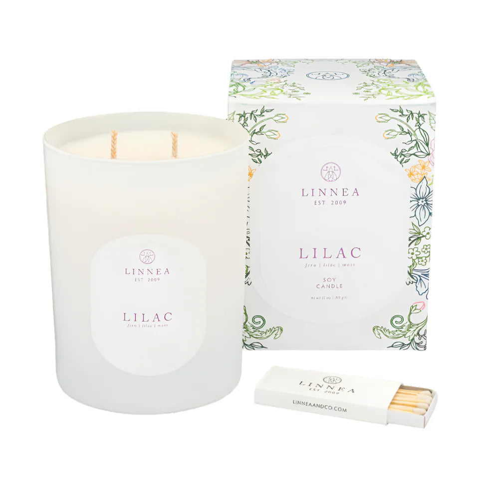 Linnea's Lights - Lilac Two Wick Candle - Bartz Viviano