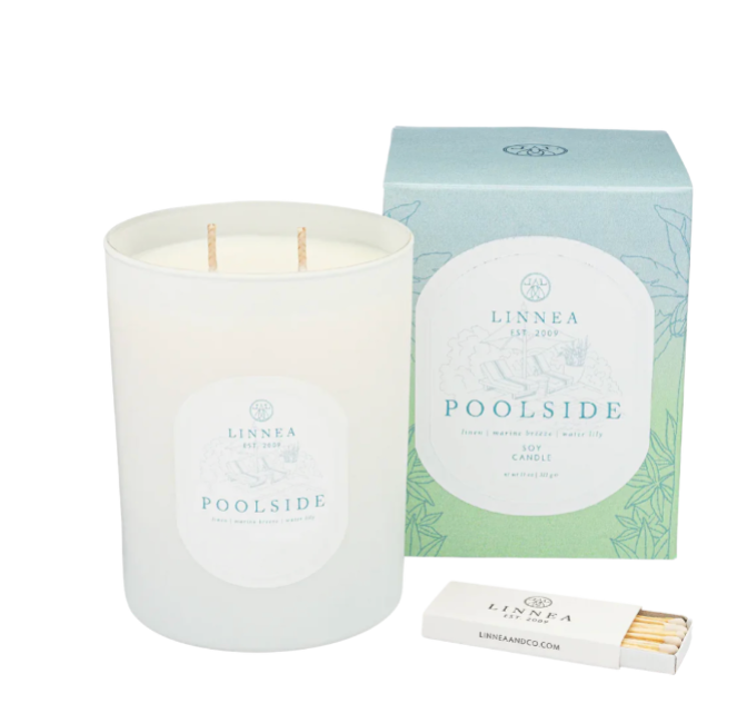 Linnea's Lights - Poolside Two Wick Candle - Bartz Viviano