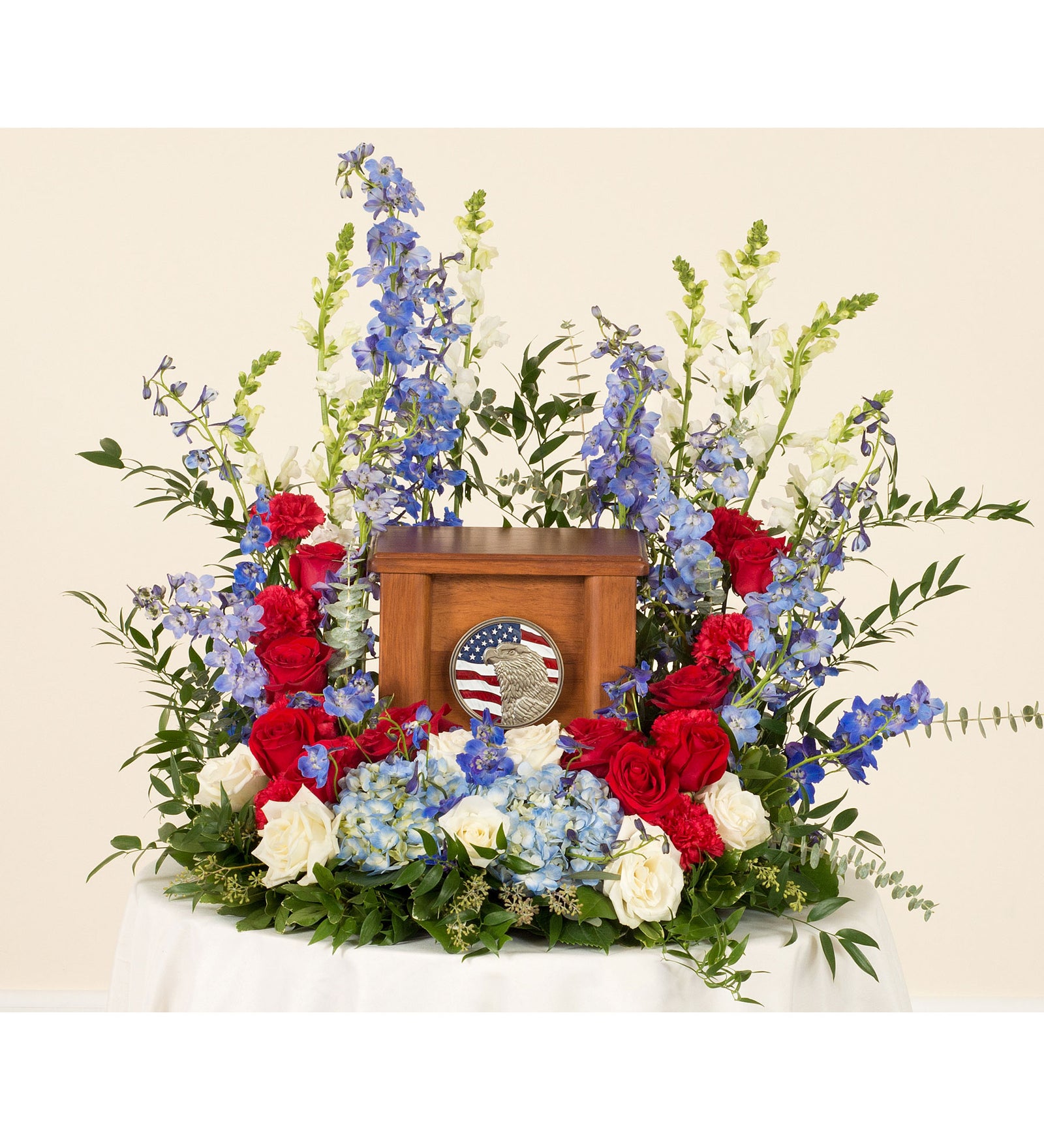 Patriotic Cremation Arrangement - Bartz Viviano