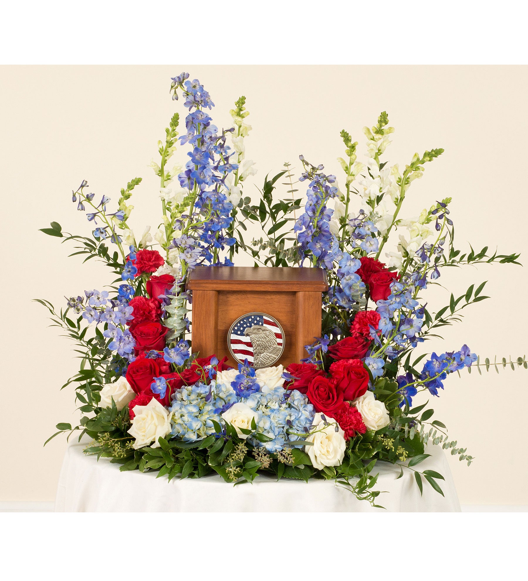 Patriotic Cremation Arrangement - Bartz Viviano