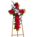 Patriotic Cross Easel - Bartz Viviano