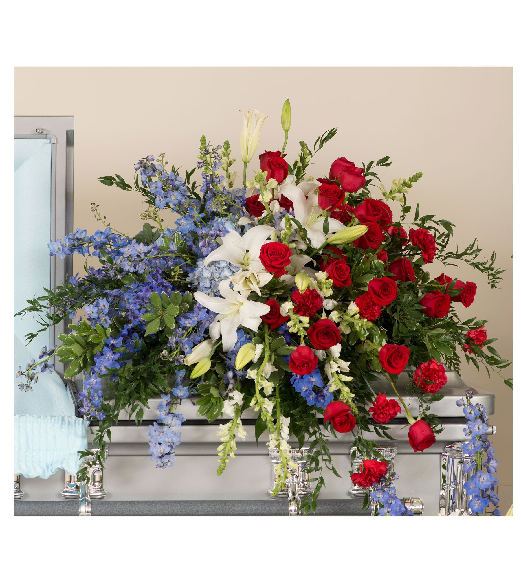 Patriotic Casket Spray - Bartz Viviano