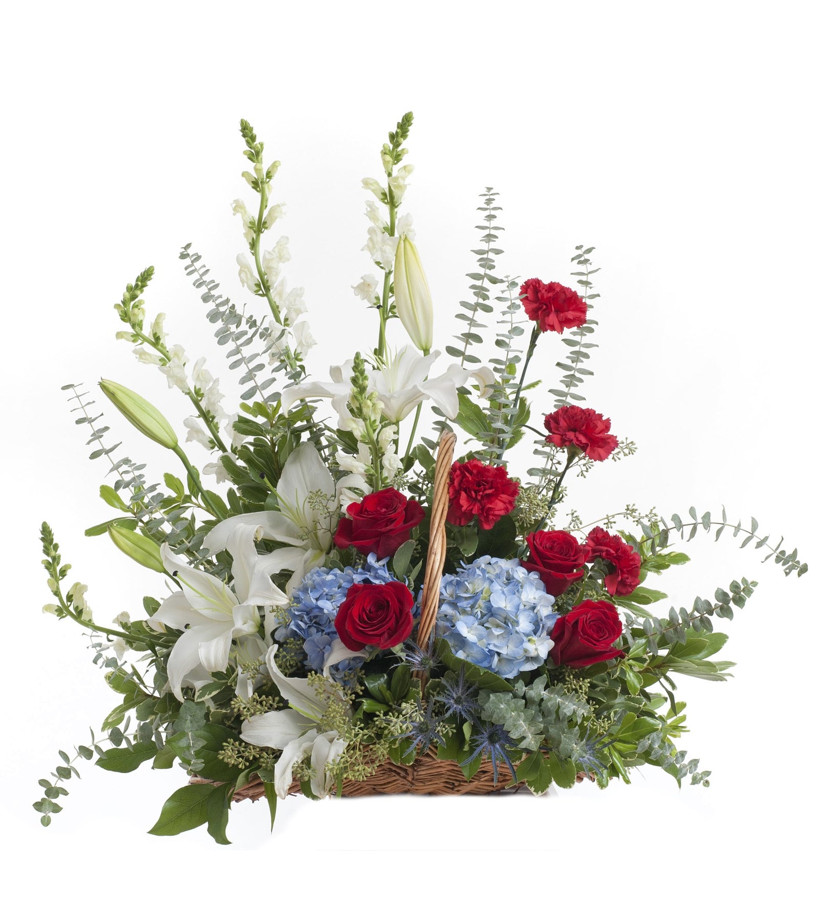 Patriotic Fireside Basket - Bartz Viviano