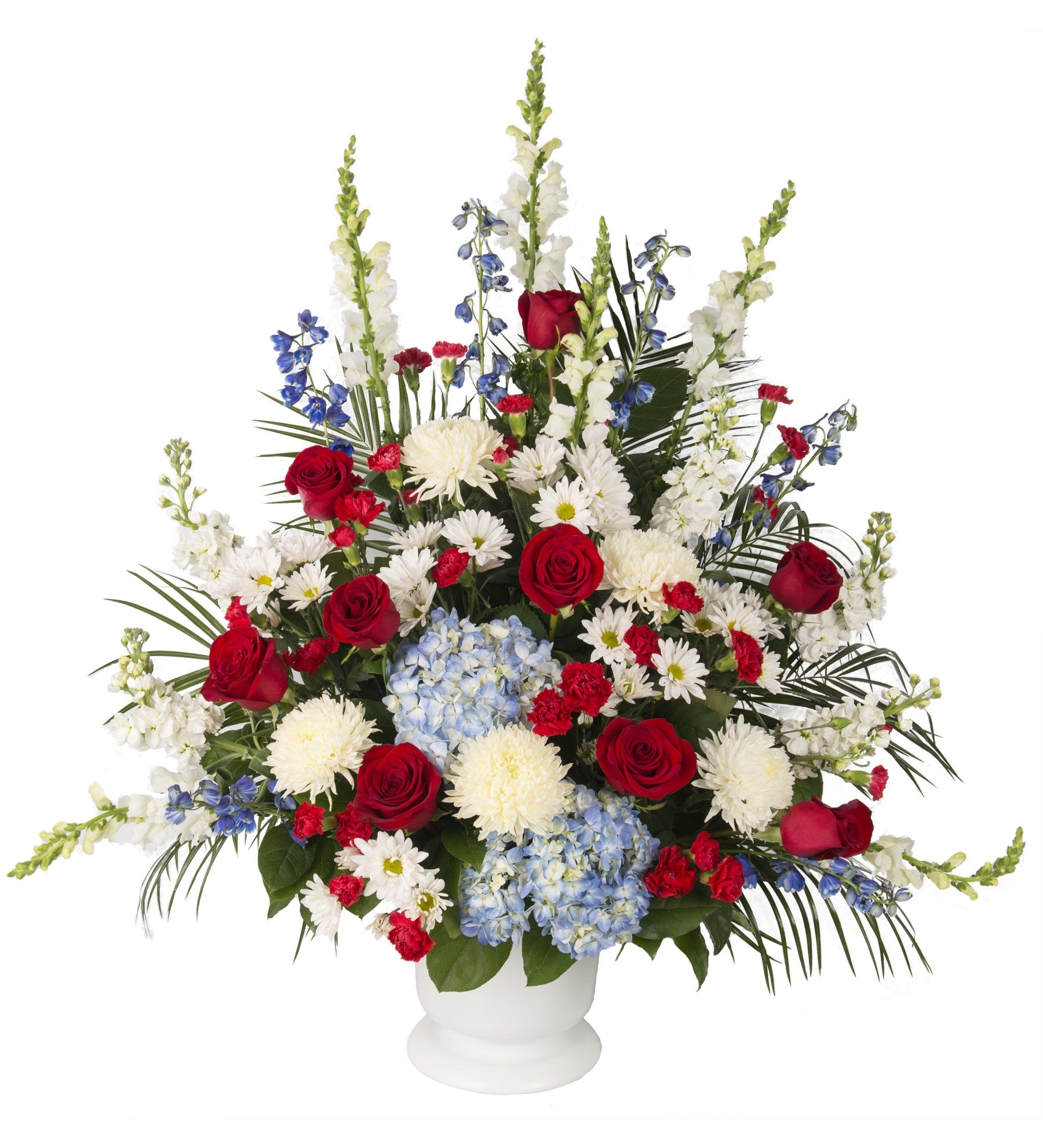Patriotic Large Funeral Arrangement - Bartz Viviano