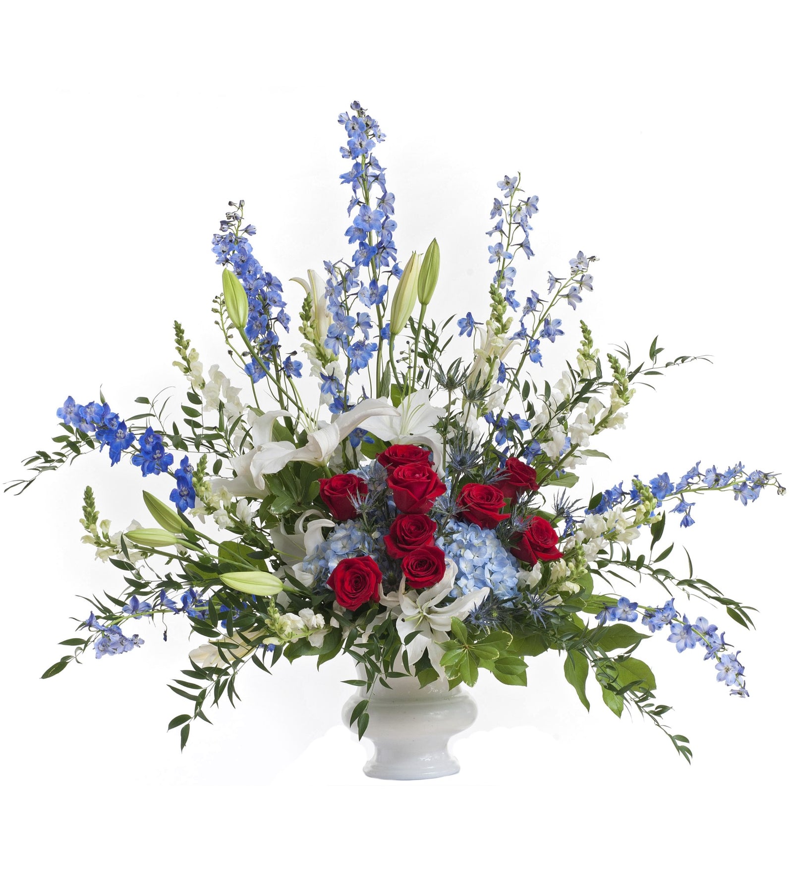 Patriotic Arrangement in Urn - Bartz Viviano