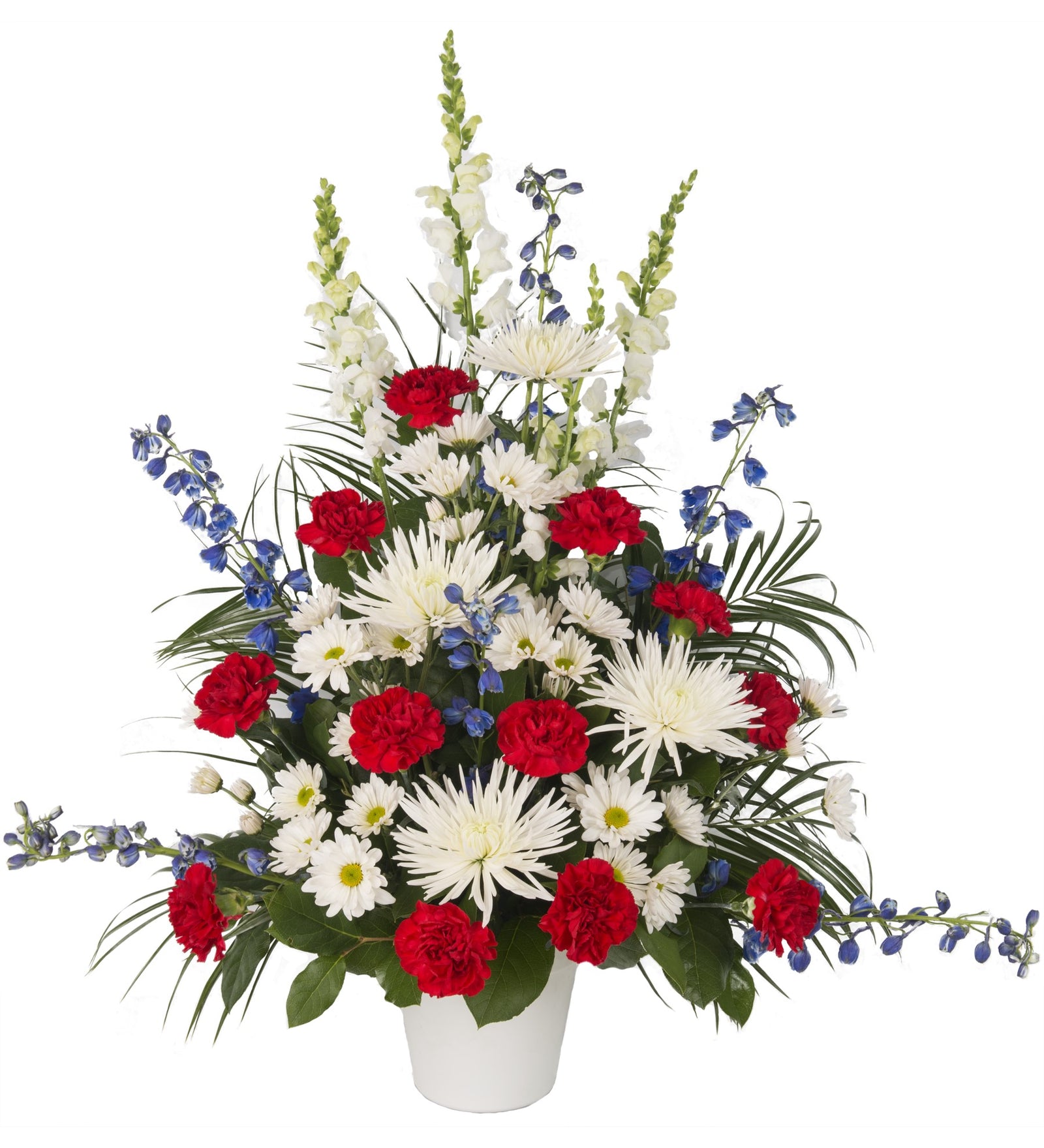 Patriotic Funeral Arrangement - Bartz Viviano