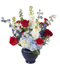 Patriotic Blue Vase - Bartz Viviano