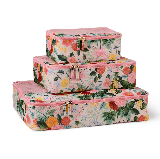 Rifle Paper Co. - Dahlia Packing Cube Set - Bartz Viviano