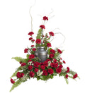 Traditional Carnation Cremation Urn Arrangement - Bartz Viviano