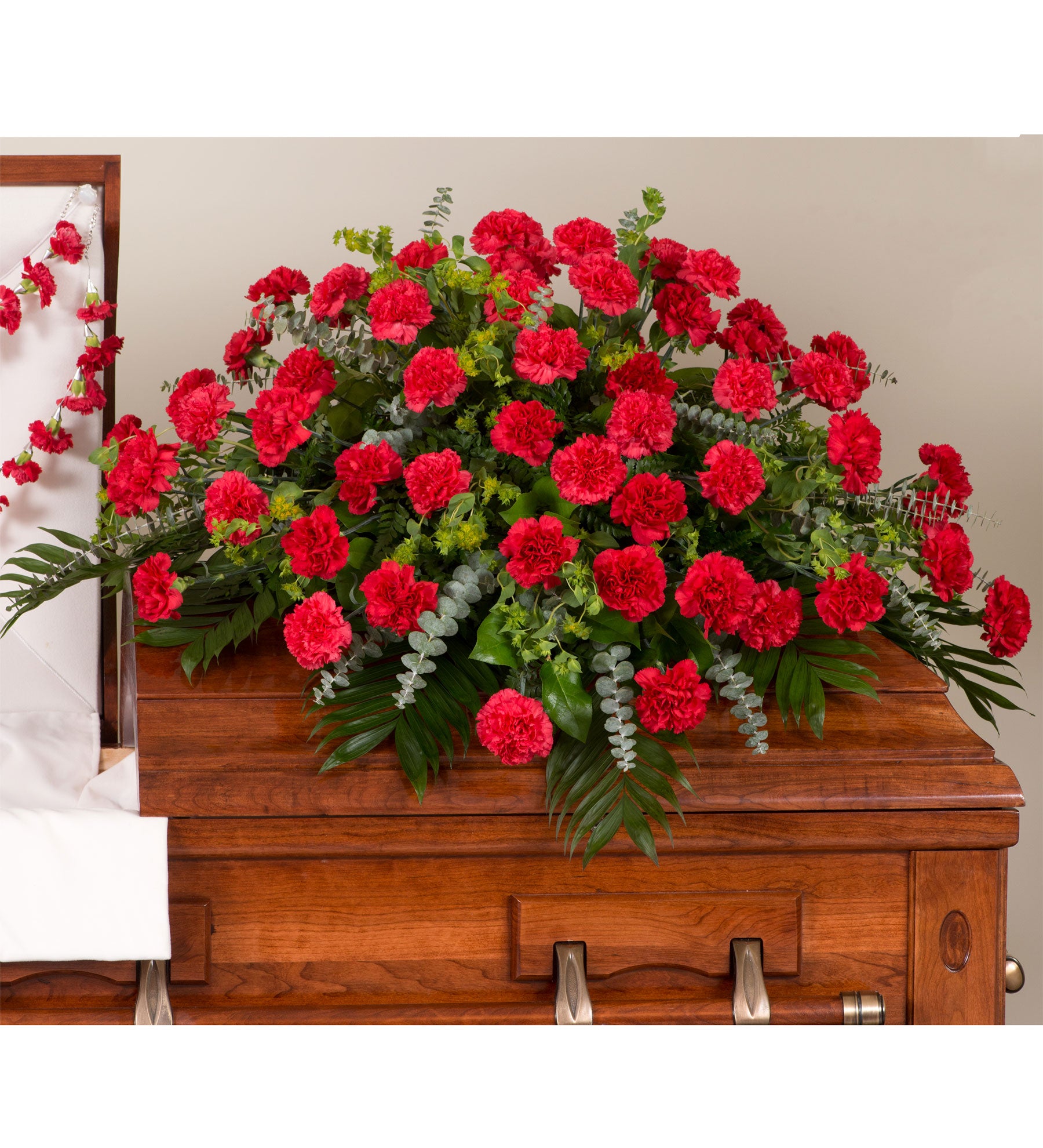 Traditional Carnation Casket Spray - Bartz Viviano