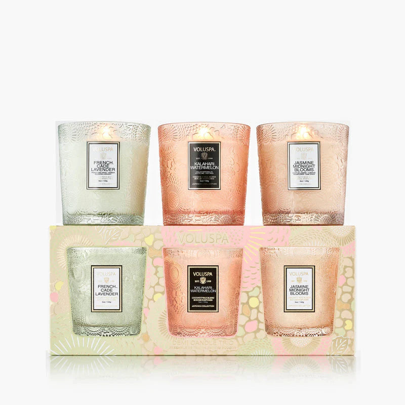 Voluspa - Home Refresh 3 Demi Candle Gift Set