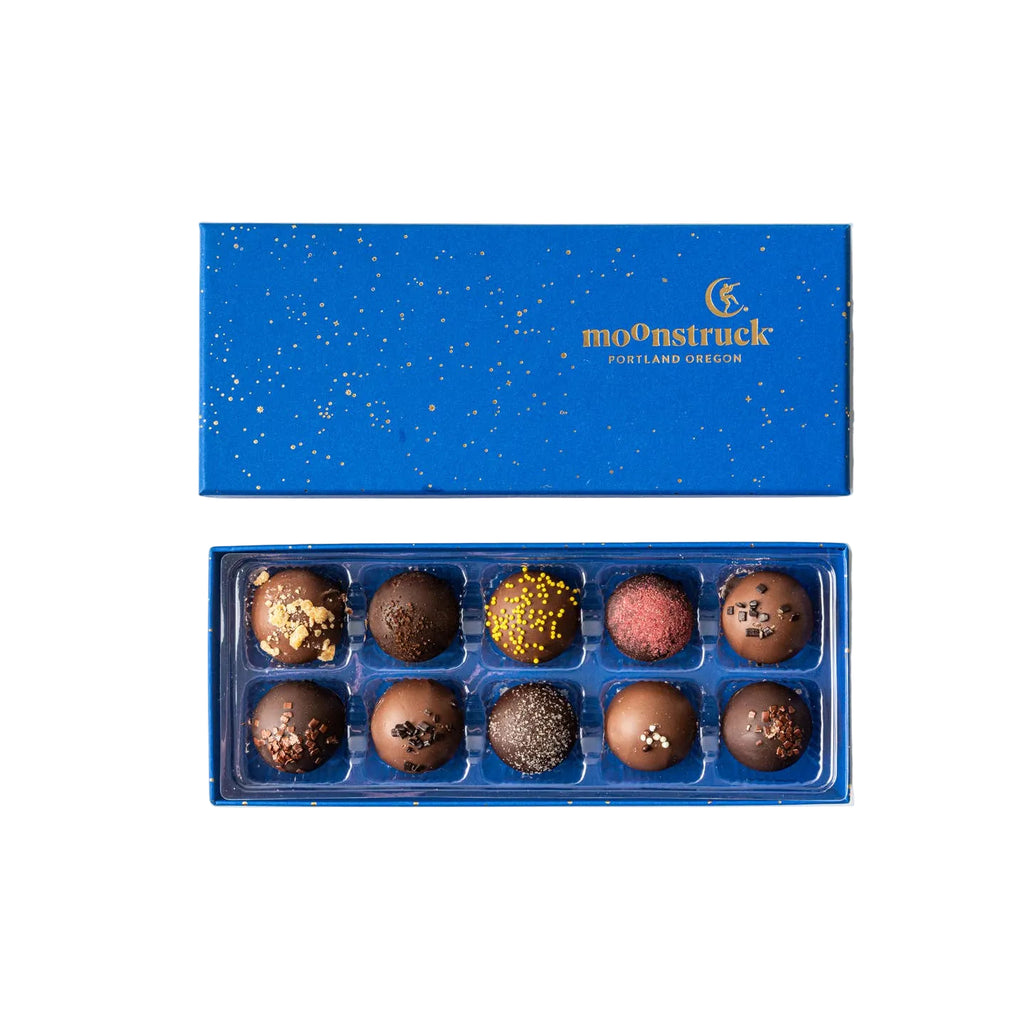 Moonstruck Chocolate Co. - Half Moon Truffle Collection- 10 piece