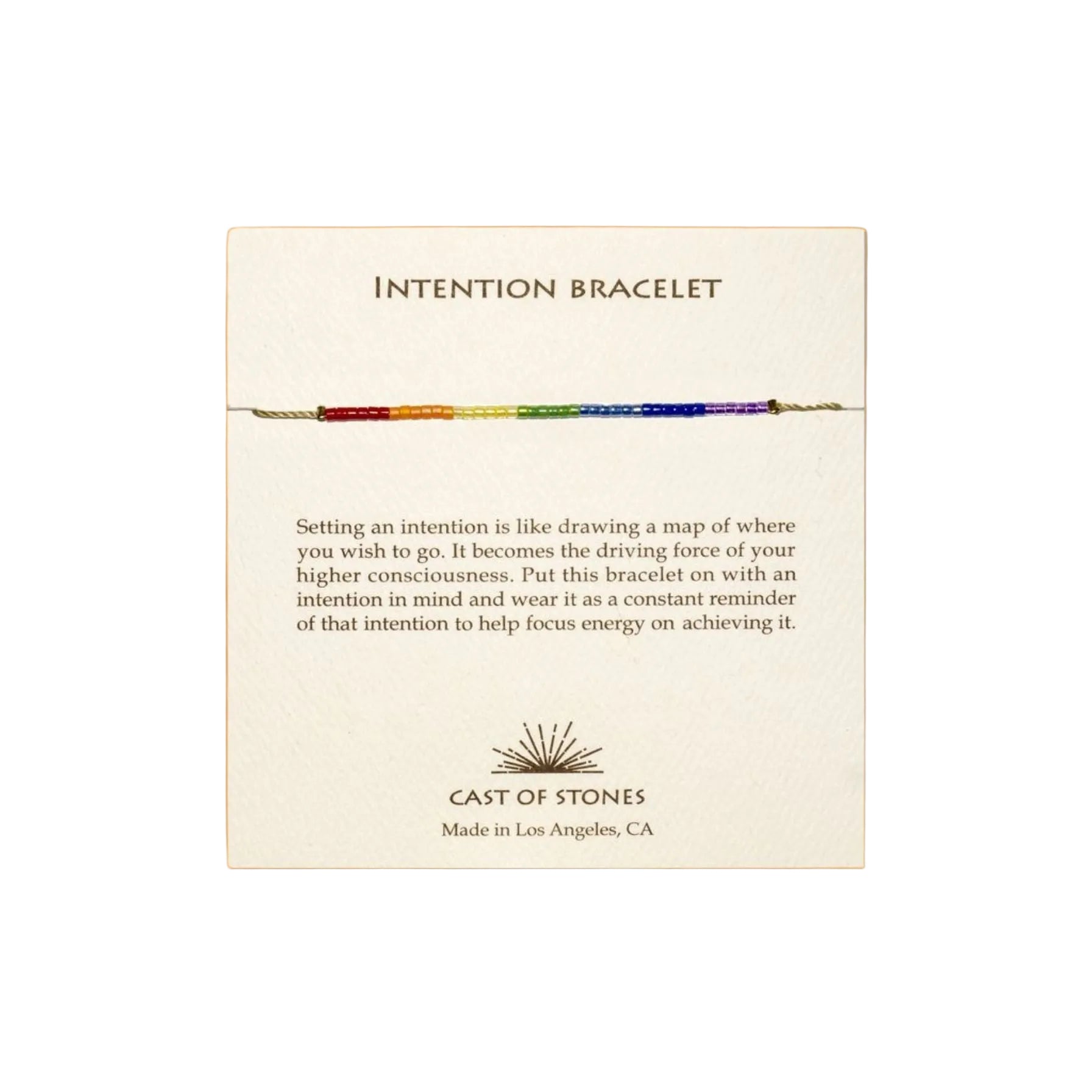 Cast of Stones - Intention Bracelet - Chakra Rainbow - Bartz Viviano