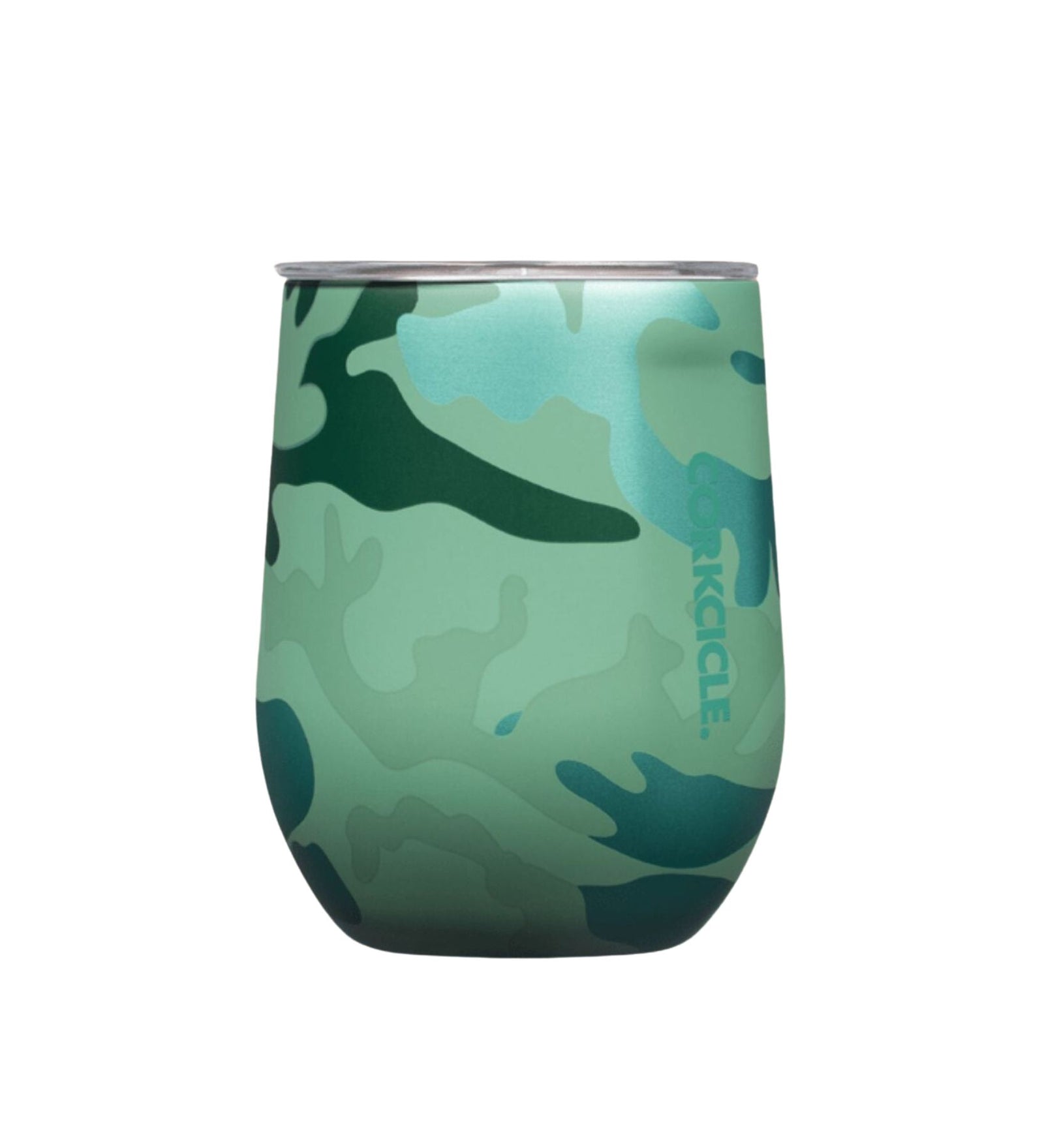 Corkcicle - Jade Camo 12oz Stemless - Bartz Viviano