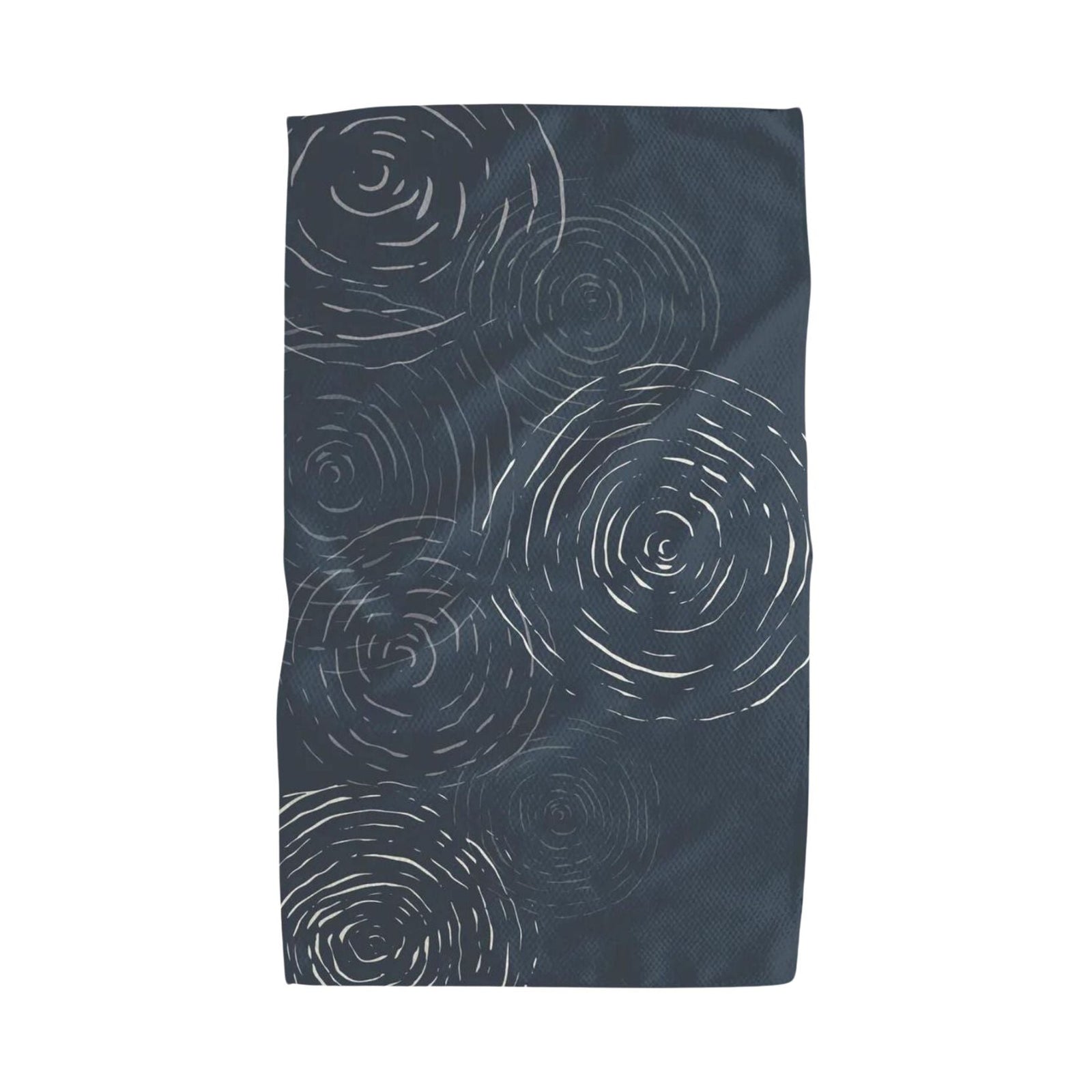 Geometry - Soft Steps Midnight Kitchen Tea Towel - Bartz Viviano