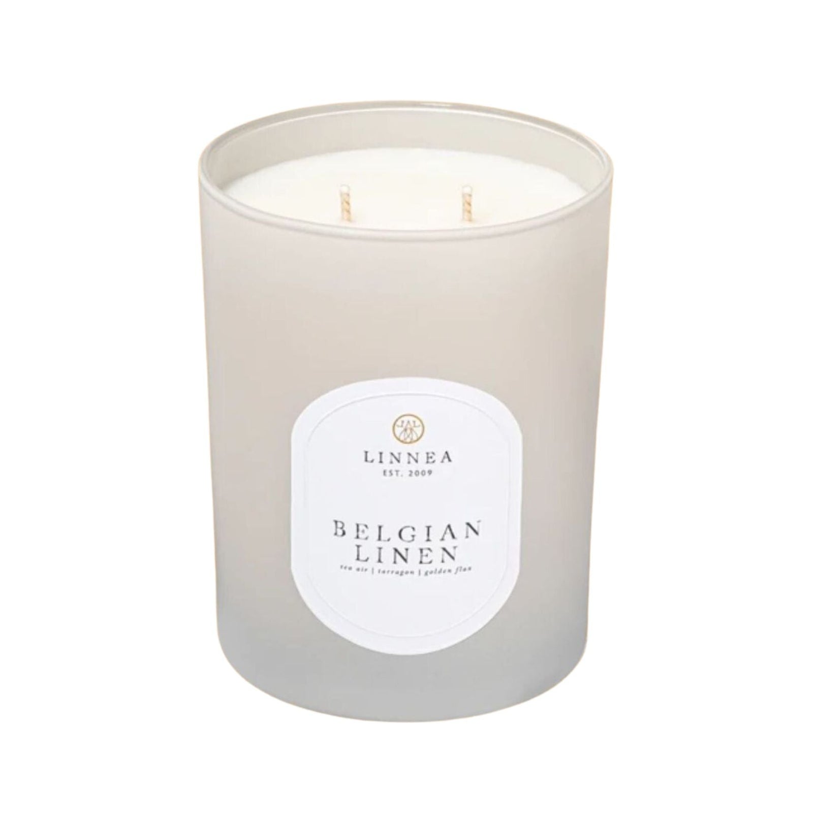 Linnea Candles - Belgian Linen Two-Wick Candle - Bartz Viviano