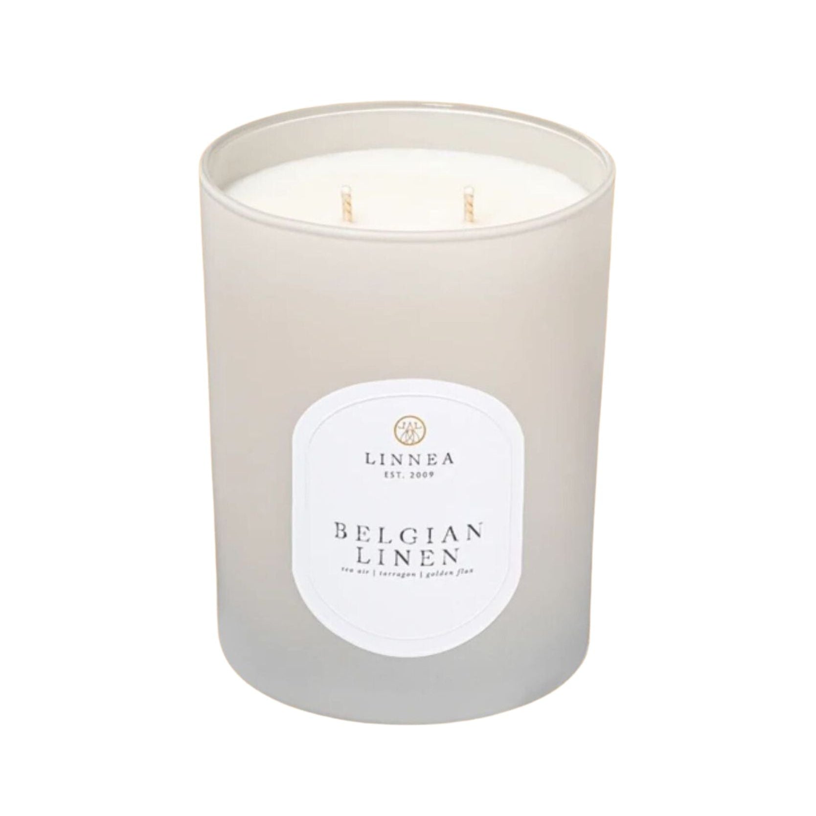 Linnea Candles - Belgian Linen Two-Wick Candle - Bartz Viviano
