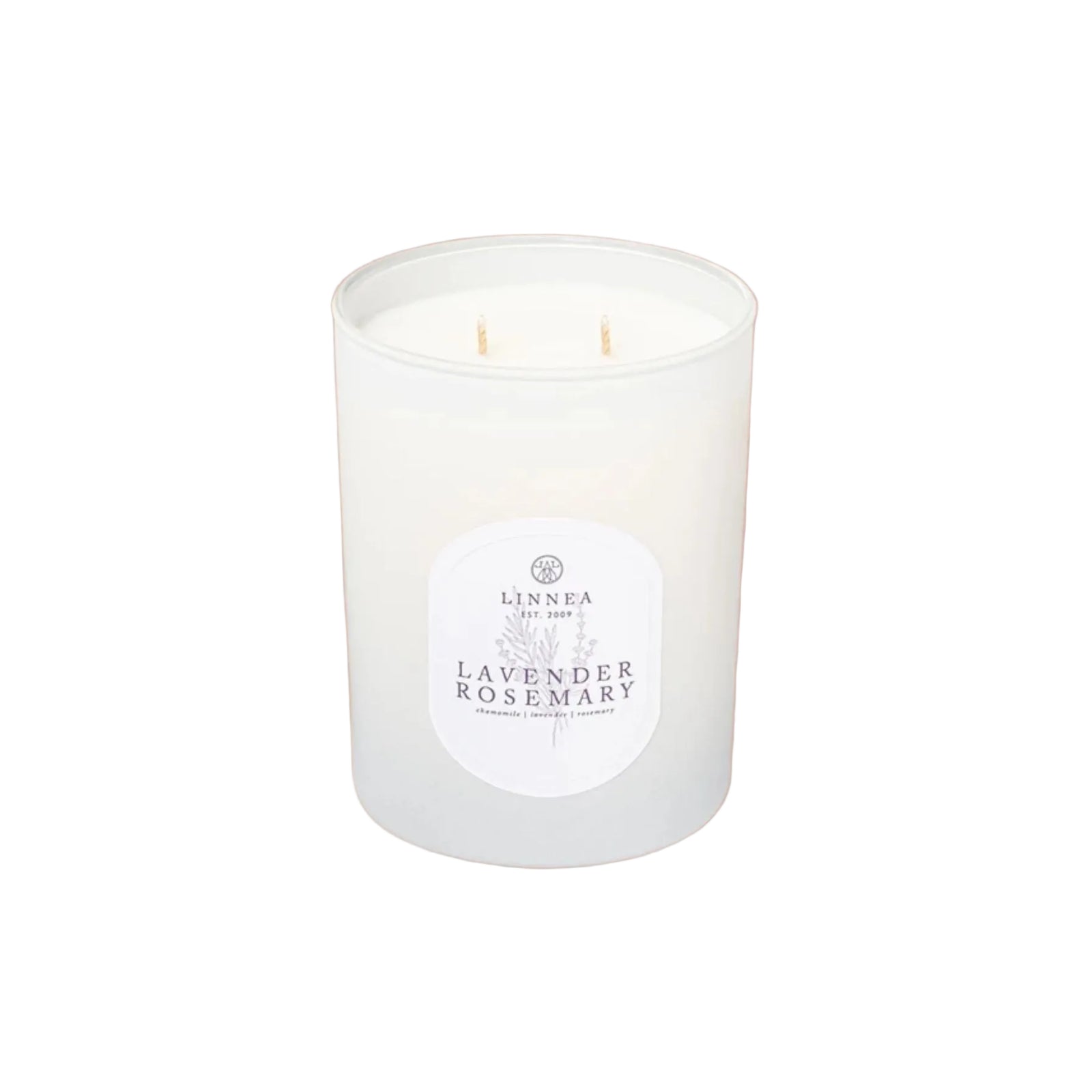 Linnea's Lights - Lavender Rosemary Two-Wick Candle - Bartz Viviano