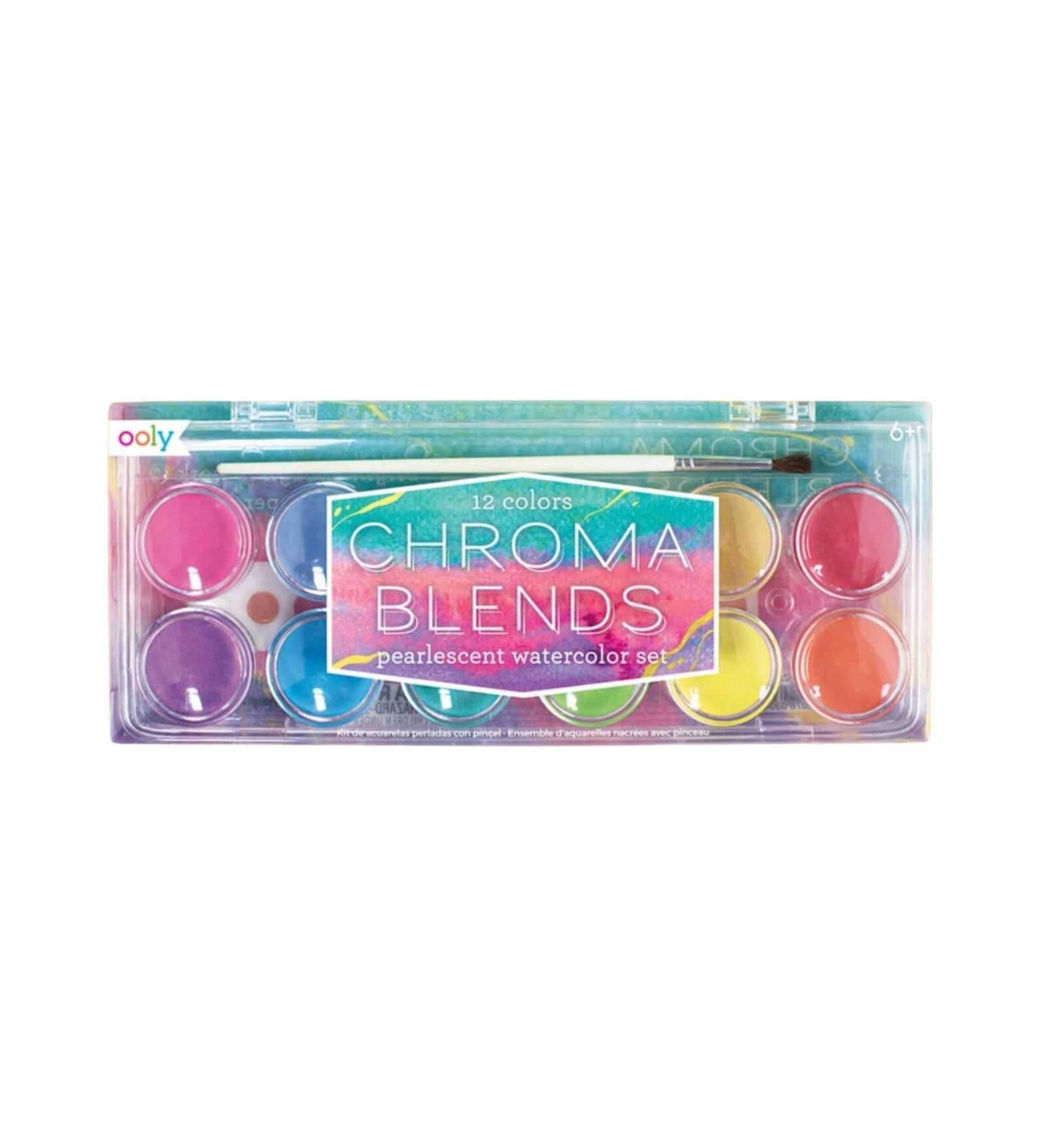 Ooly - Chroma Blends Pearlescent Watercolors - 13 Piece Set - Bartz Viviano