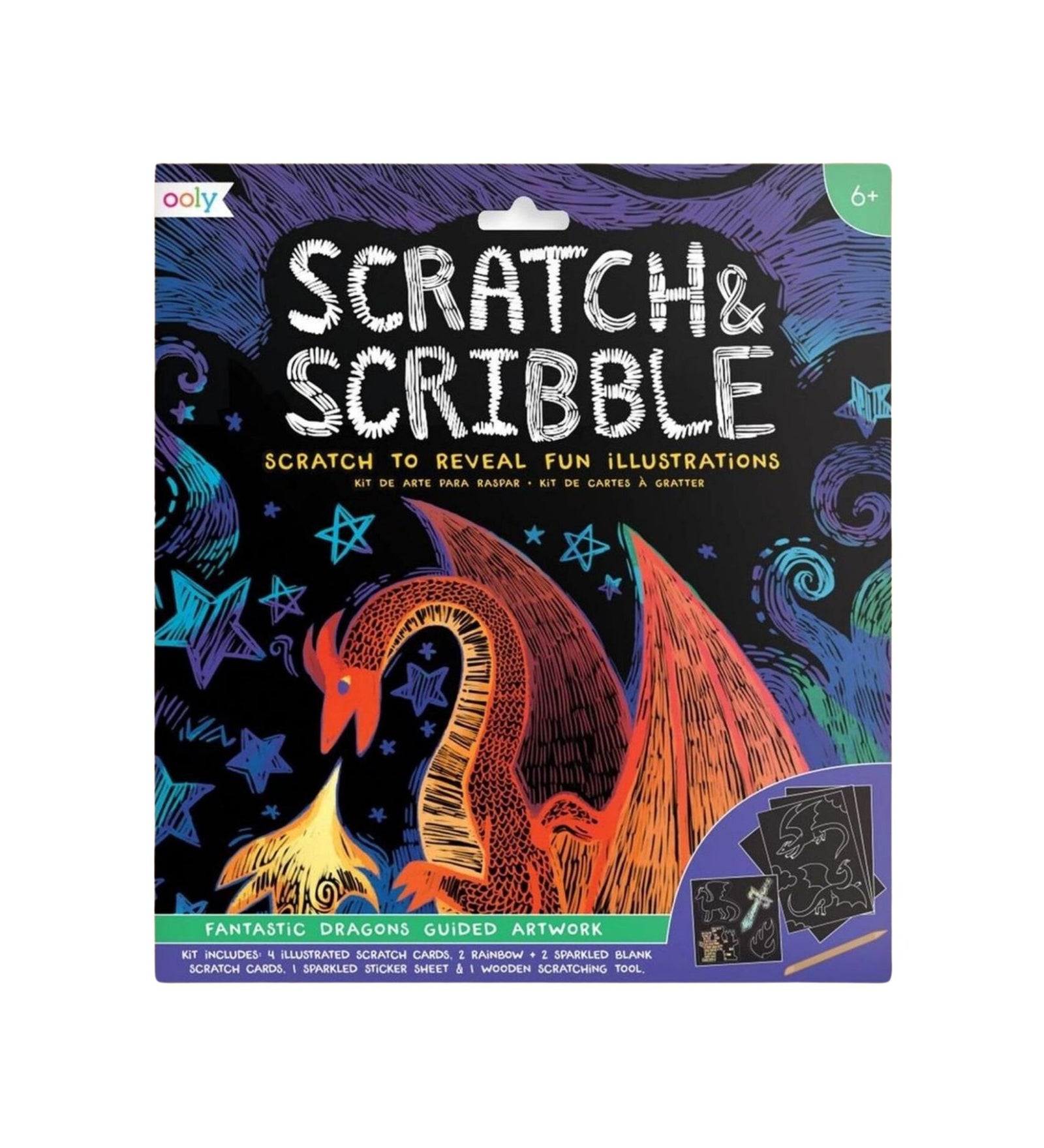Ooly - Scratch & Scribble - Fantastic Dragons - Bartz Viviano