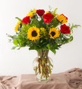 Red Roses and Sunflowers - Bartz Viviano